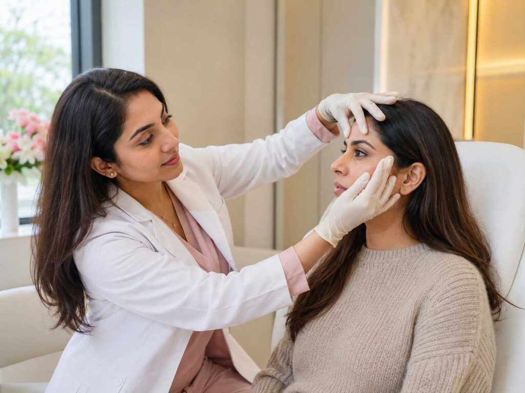 Botox consultation with Dr Simran Saxena at Mediluxe Aesthetics