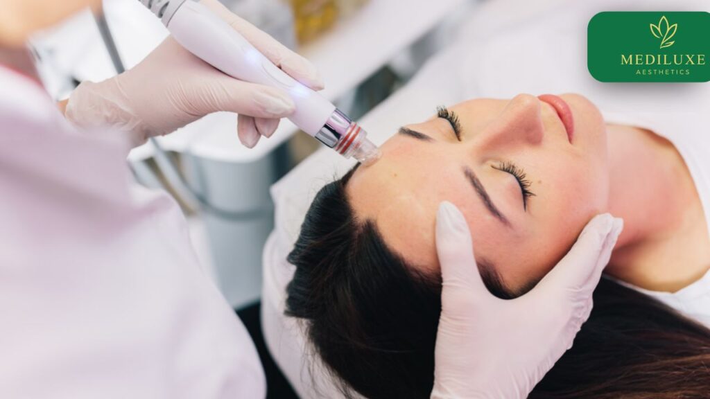 Deep pore cleansing HydraFacial at Mediluxe Delhi skin clinic